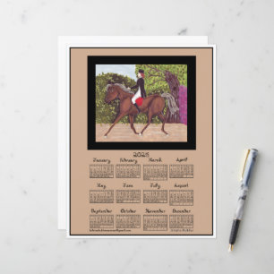 Dressage Horse Equestrian Riding 2025 Calendar