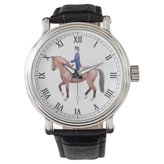 Dressage Horse Equestrian Watch (Front)