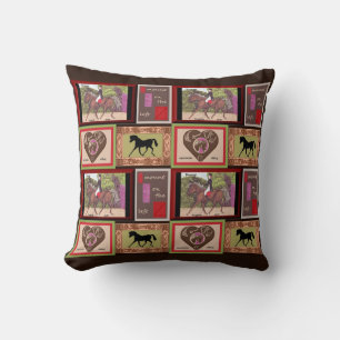dressage horse equine sport pillow