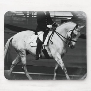 Dressage Horse Grunge Mouse Mat
