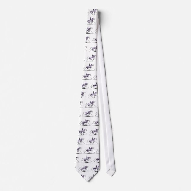 Dressage Horse in Trot Piaffe Tie (Front)