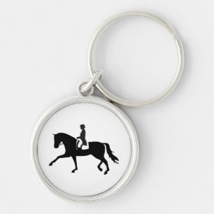 Dressage Horse Key Ring