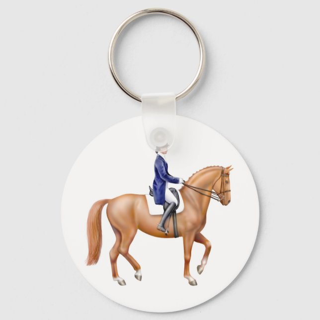 Dressage Horse Keychain (Front)