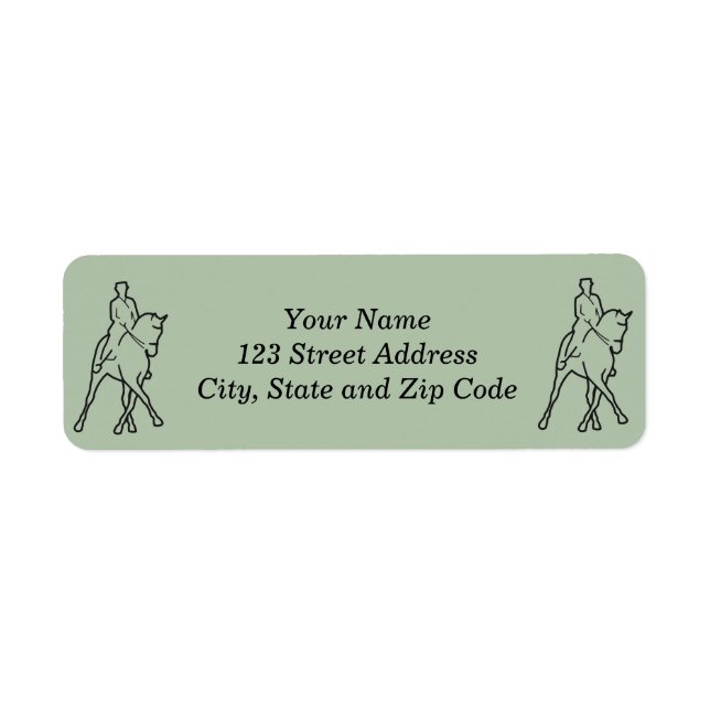 Dressage Horse & Rider - Half Pass (Front)