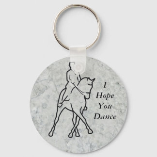 Dressage Horse & Rider - Half Pass Key Ring