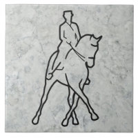 Dressage Horse & Rider - Half Pass
