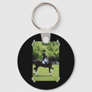 Dressage Horse Show Keychain