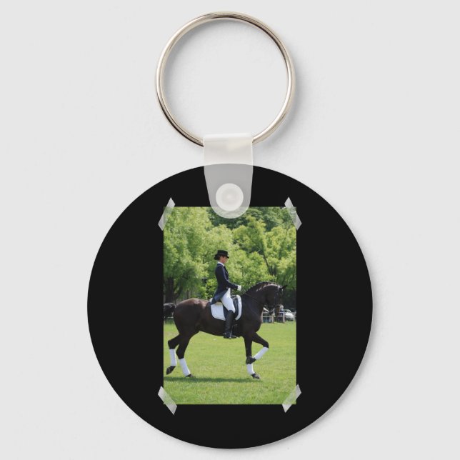 Dressage Horse Show Keychain (Front)