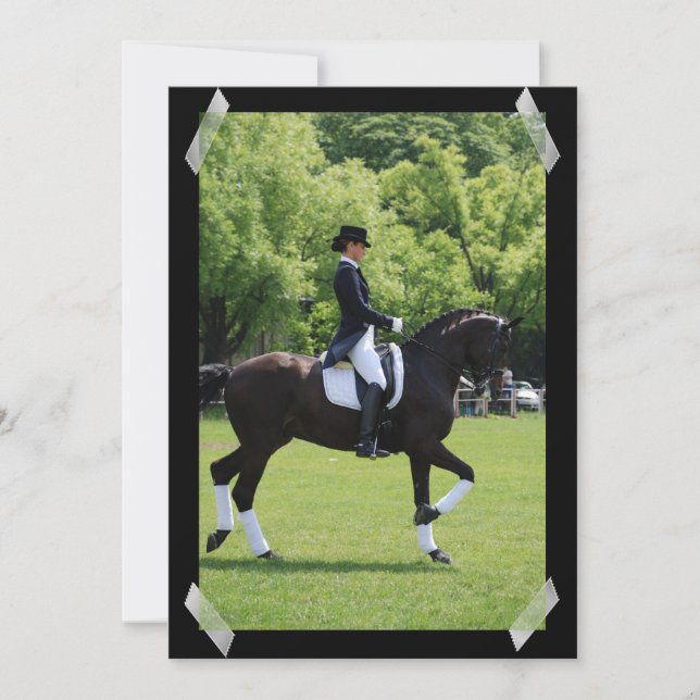Dressage Horse Show Rider Invitation (Front)