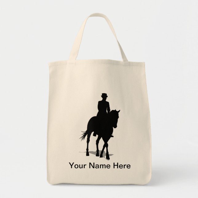 Dressage Horse Tote Bag (Front)