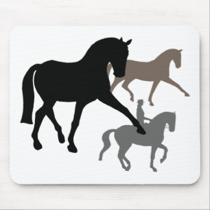 Dressage Horses Trio Mouse Mat