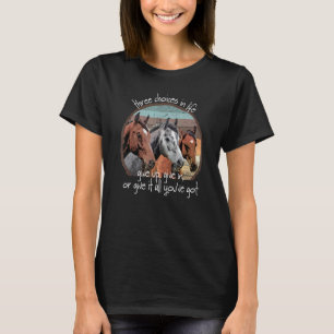 Dressage Hunter Jumper Eventing Horse Show Inspira T-Shirt