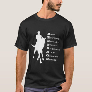 Dressage Is Horse Silhouette Dark  T-Shirt