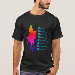 Dressage Is Horse Silhouette Rainbow T-Shirt