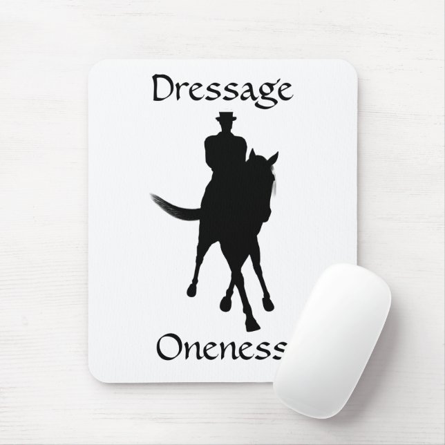 Dressage Is Oneness Horse Rider Mouse Mat (With Mouse)