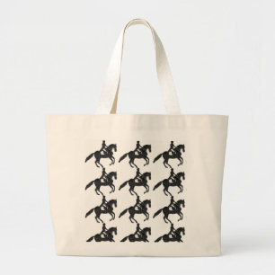 Dressage Jumbo Tote - Tile Mosaic Horse