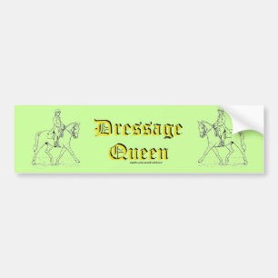 Dressage Queen Bumper Sticker