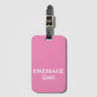 Dressage Queen Pink Retro Script Equestrian