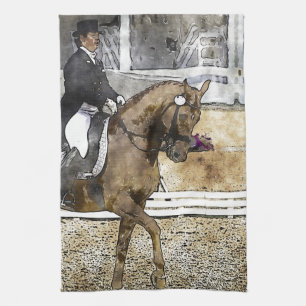 Dressage Rider Tea Towel