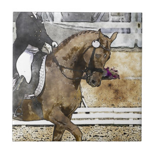 Dressage Rider Tile
