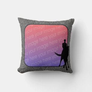 Dressage Rider Your Photo Cushion