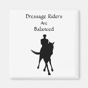 Dressage Riders Are Balanced Horse Light Magnet