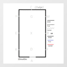 Dressage ring for practice