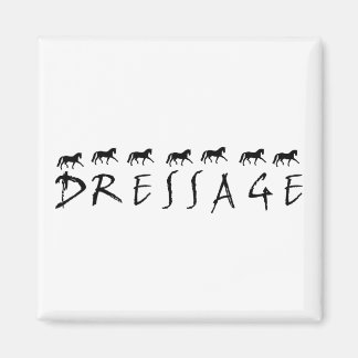 Dressage (text and horses) magnet