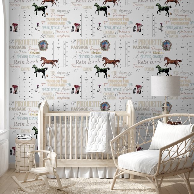 dressage themed wallpaper  (Kids)