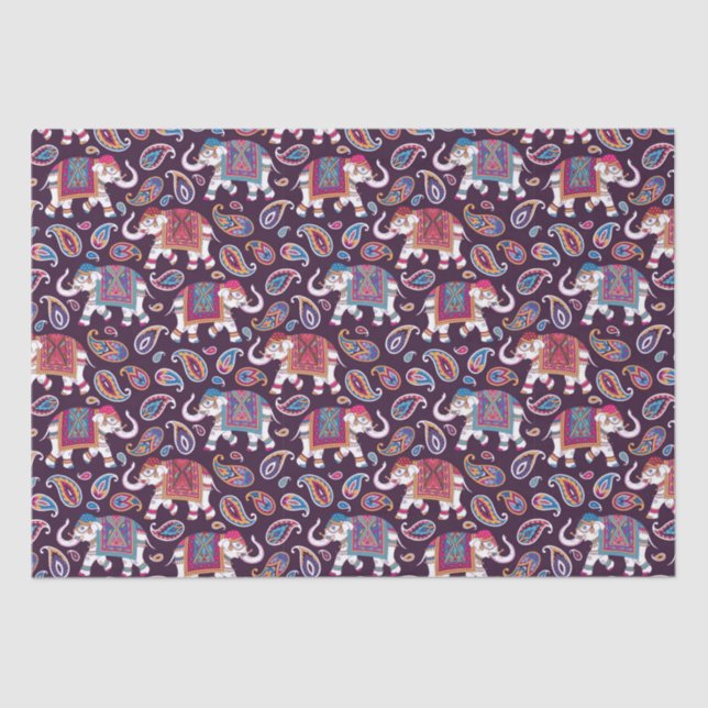 Dressed Elephant Tissue Paper (Front)