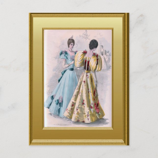 Dressed for a ball postcard (Front)