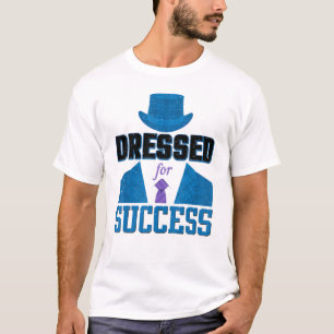 Dressed For Success Sarcastic Suit And Tie Black T T-Shirt