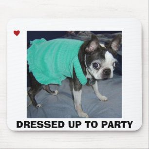 DRESSED UP TO PARTY MOUSE MAT