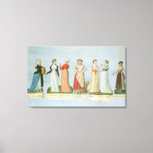 Dresses and costumes in vogue canvas print
