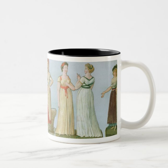 Dresses and costumes in vogue Two-Tone coffee mug (Right)