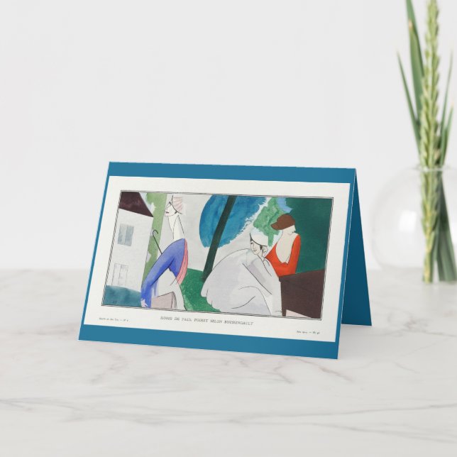 Dresses by Paul Poiret According to Boussingault Holiday Card (Front)