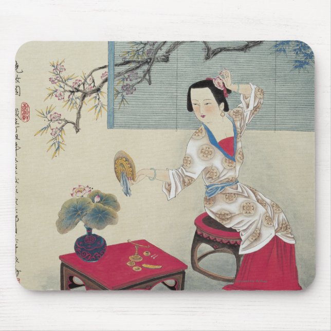 Dressing up in the Morning Mouse Mat (Front)