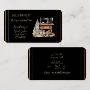 Dressmaker Bridal Gowns Grad Gowns Business Card