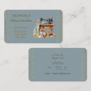 Dressmaker Bridal Gowns Grad Gowns Business Card