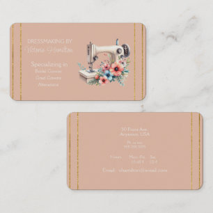 Dressmaker Bridal Gowns Grad Gowns Business Card