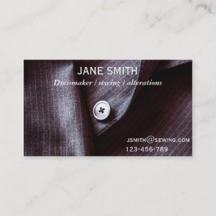 Dressmaker, Sewing, tailor professional Business Card
