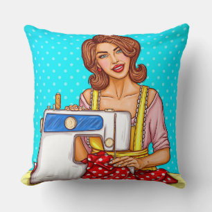 Dressmaker Throw Pillow