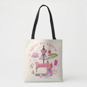 Dressmakers Sew in Love, sewing equipment bag