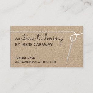 Dressmaking Alterations Sewing Business Card
