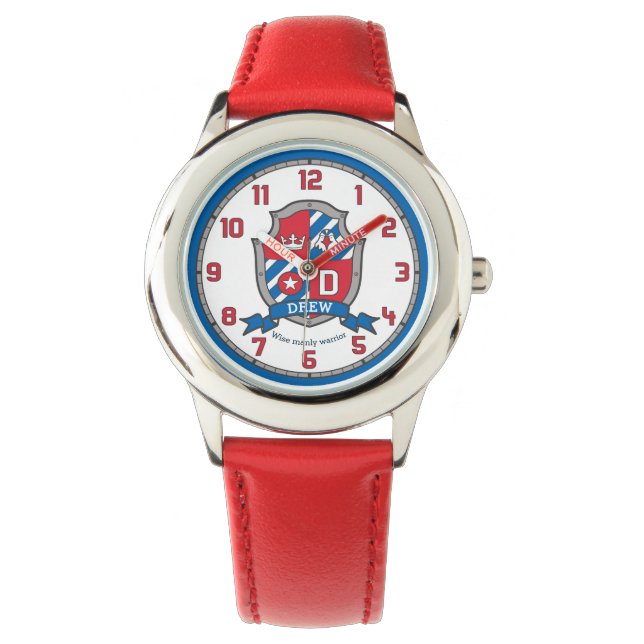 Drew boys name meaning crest red blue bird watch (Front)