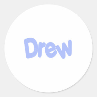 Drew Classic Round Sticker