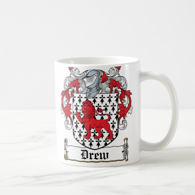 Drew Family Crest Coffee Mug (Right)