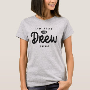 Drew Name Personalised Birthday Name Drew T-Shirt