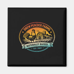 Drew Pea Farms Naturally Raised Est.1989 Chicken  Magnet