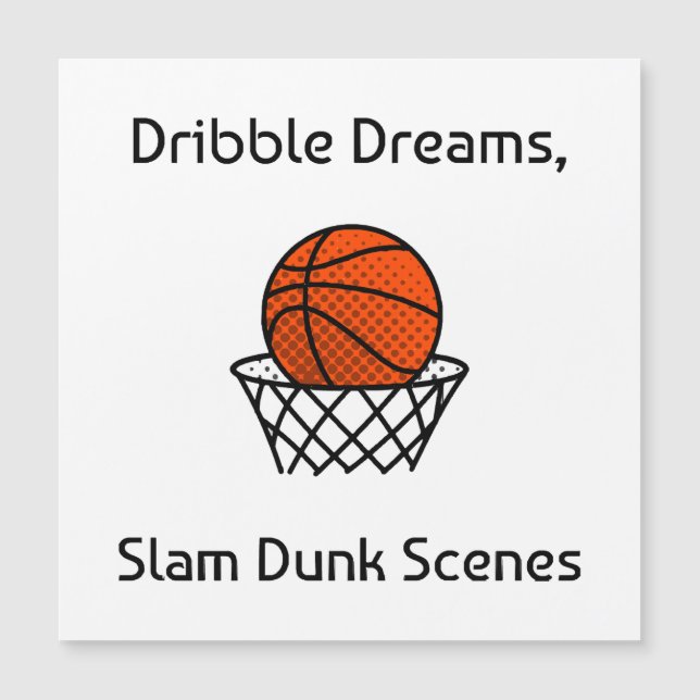 Dribble Dreams, Slam Dunk Scenes Basketball (Front)